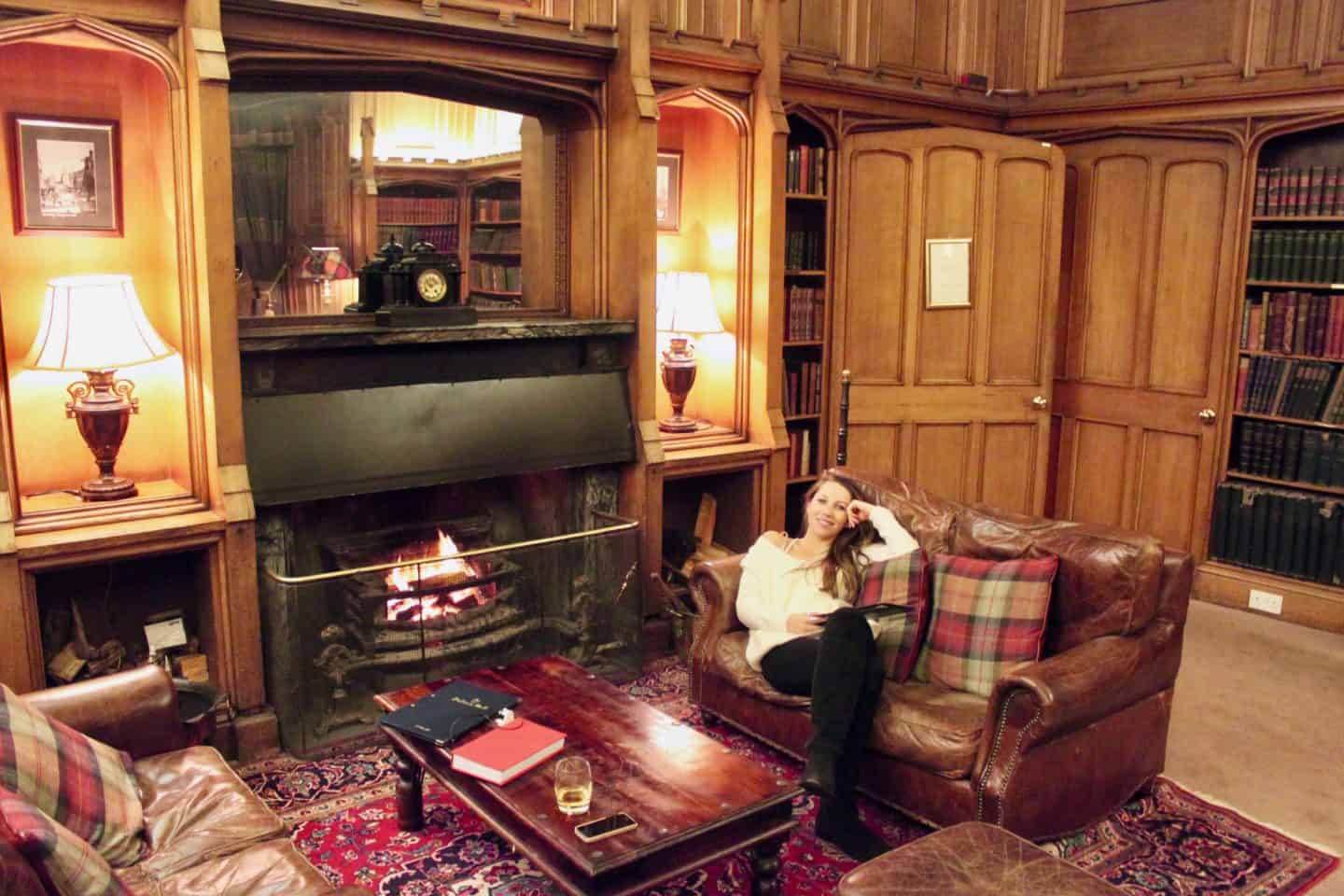 Library Bar at Dalhousie Hotel Edinburgh