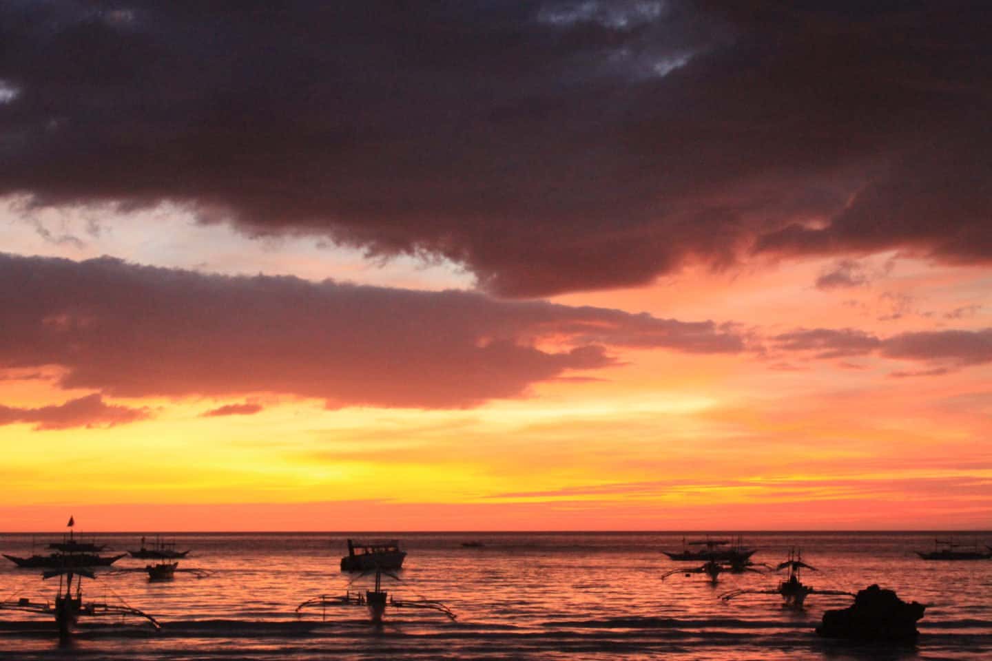 A gorgeous sunset in the Philippines