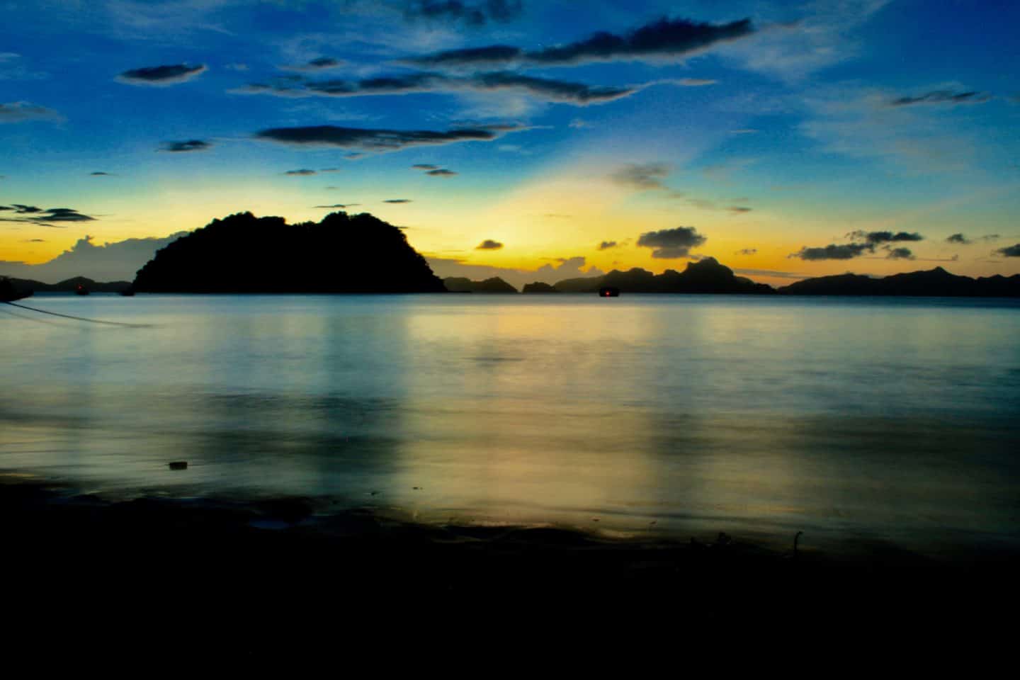 Sunset in El Nido, Palawan, Philippines