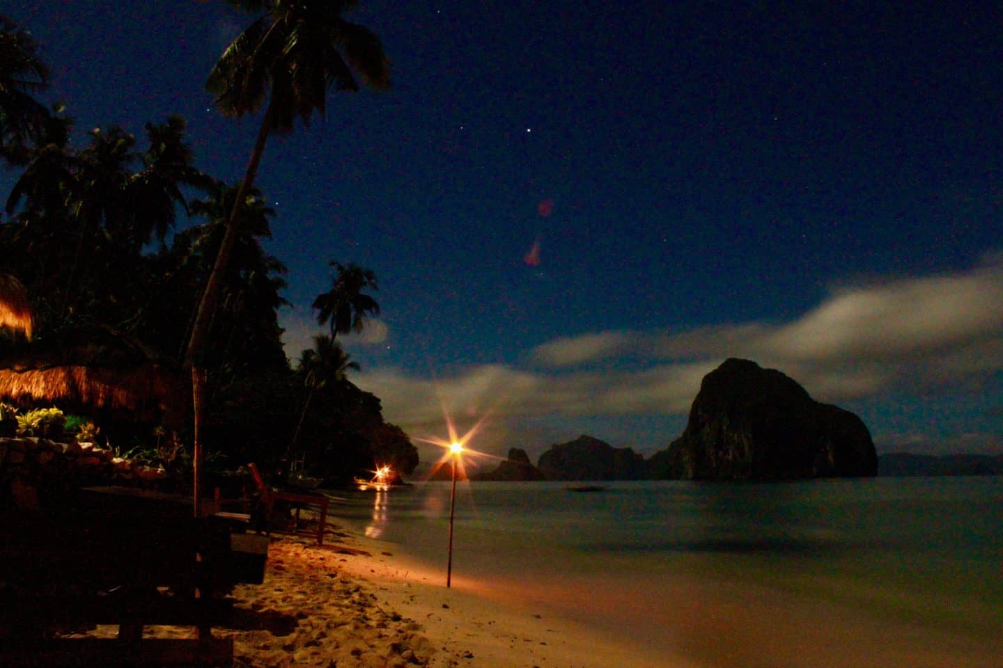 Candlelit dinner in El Nido, Palawan, Philippines