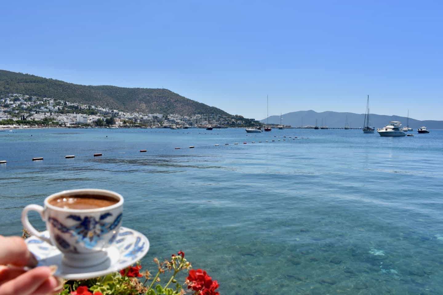 Turkish coffee in Bodrum