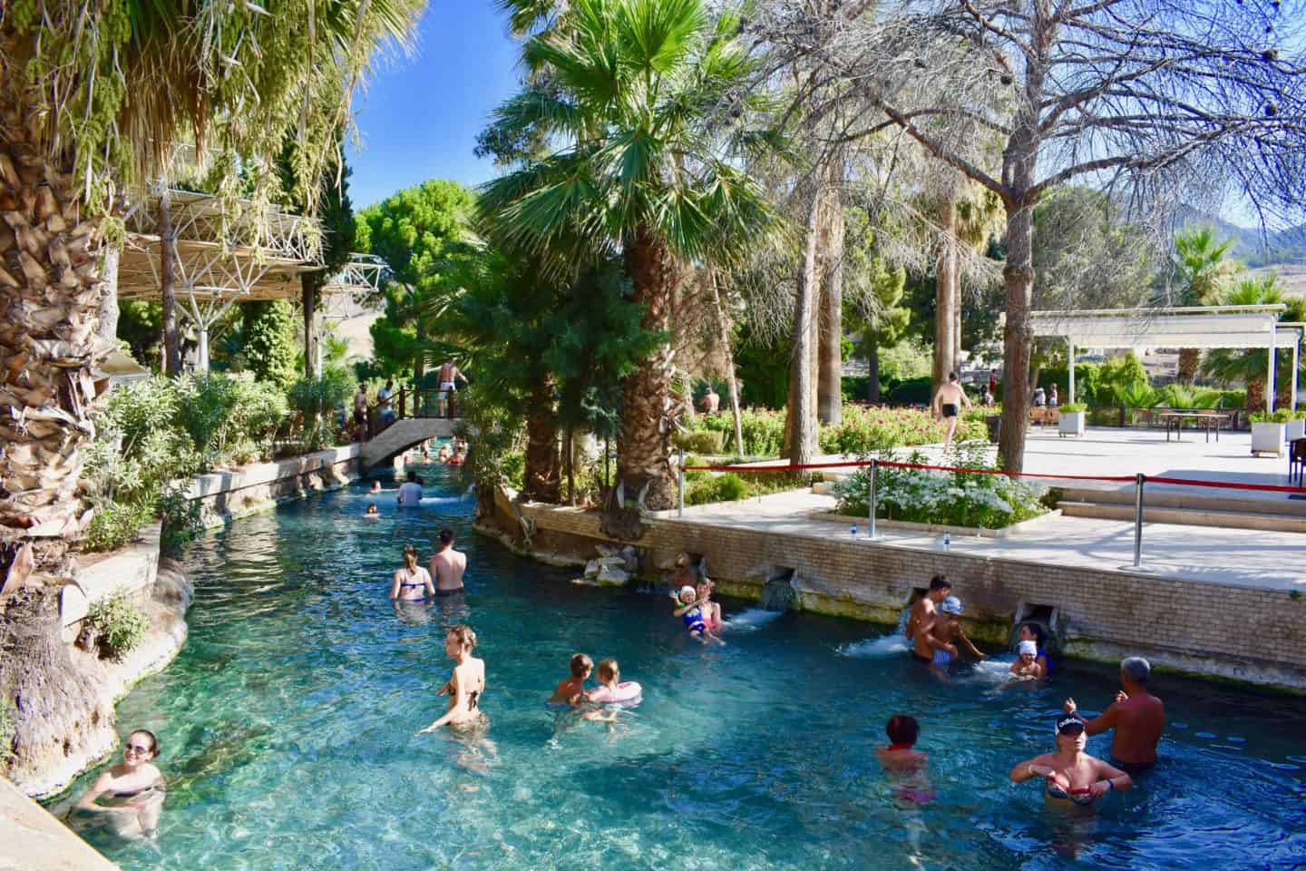 Kleopatra bazény v Pamukkale