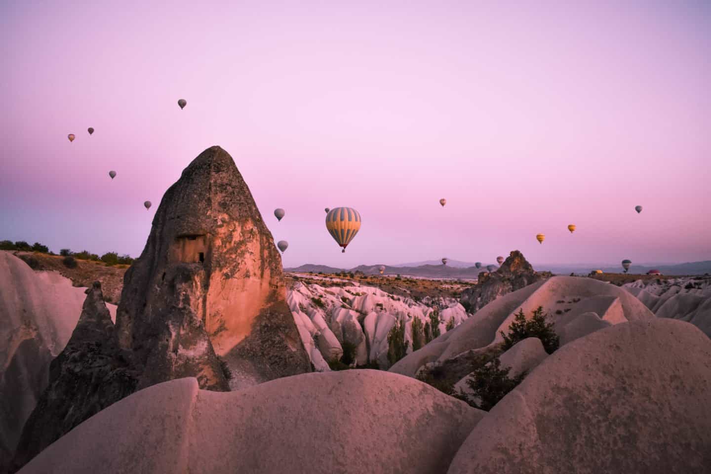 sunrise in Cappadocia