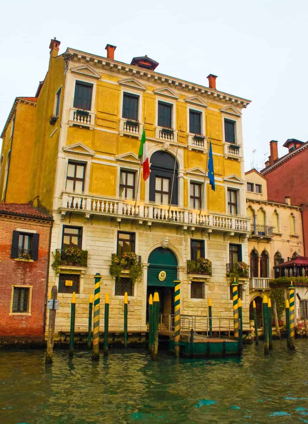 Beautiful architecture alongside the canals in Venice