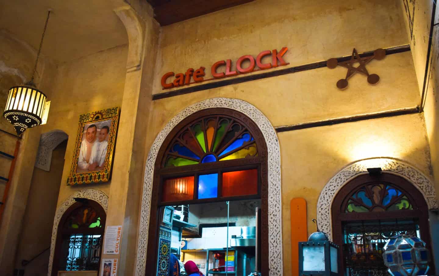 Cafe Clock in Fes, Morocco