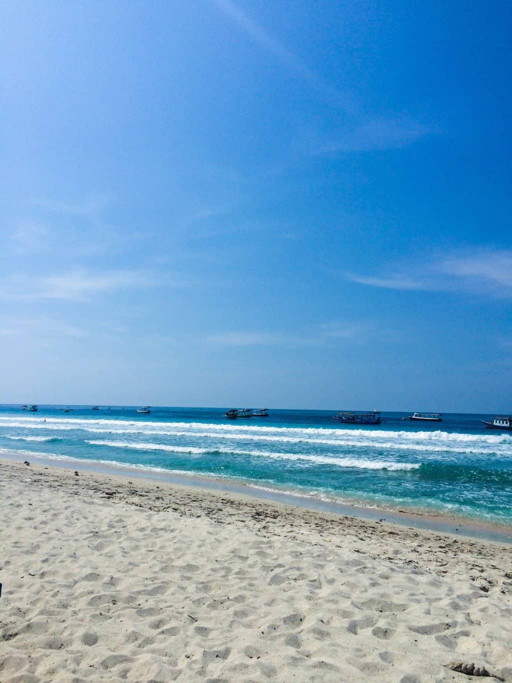 Beautiful beaches in the Gili Islands