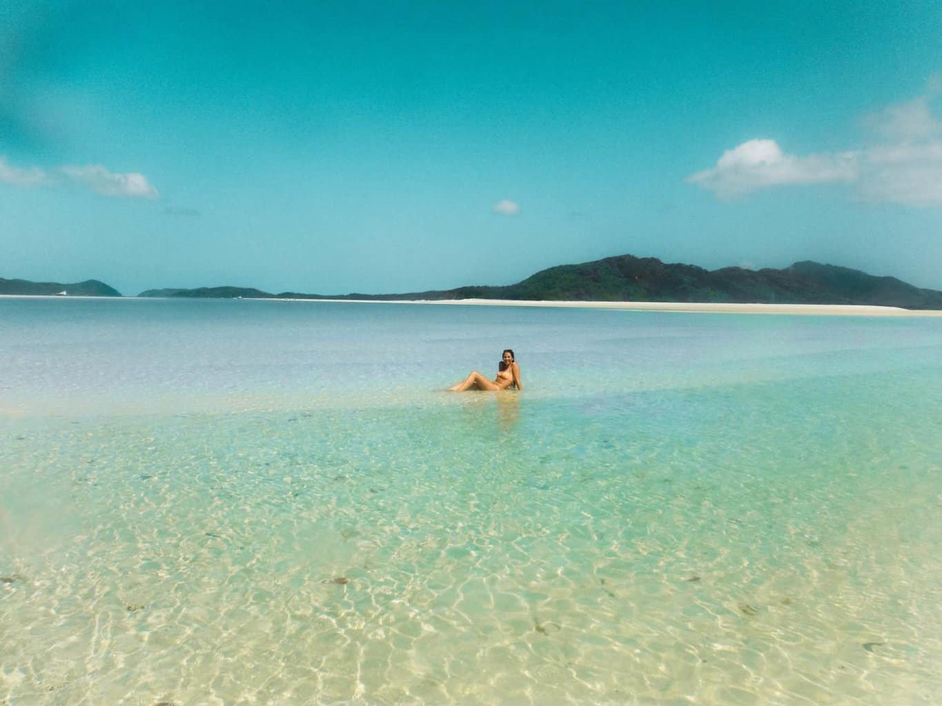 Bathing in the calm waters of The Whitsundays