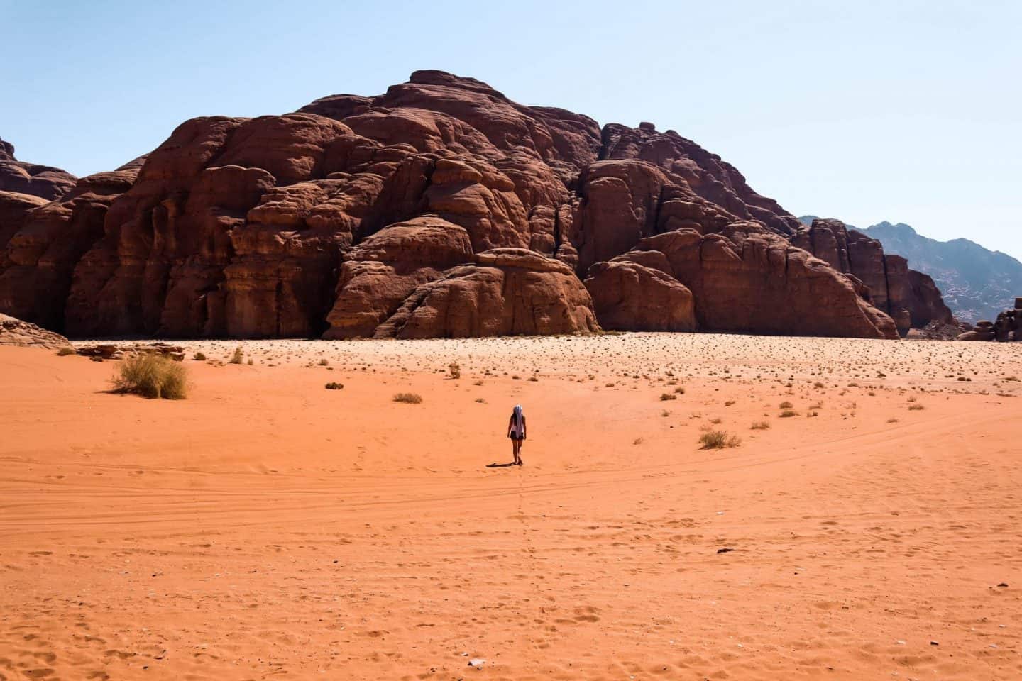 one day itinerary in Wadi Rum