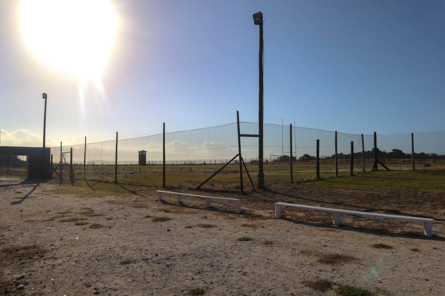 The playing fields on Robben Island