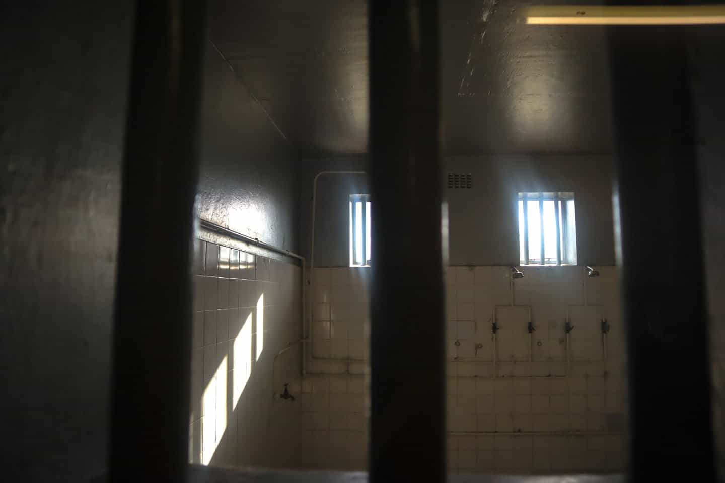 Bathroom facilities in one of the prisons on Robben Island