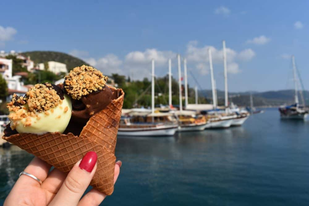 Traditional ice cream in Turkey