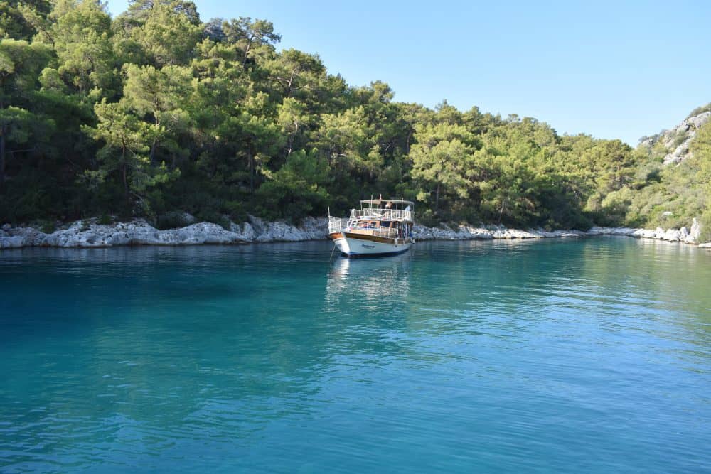 Sailing on a gulet boat