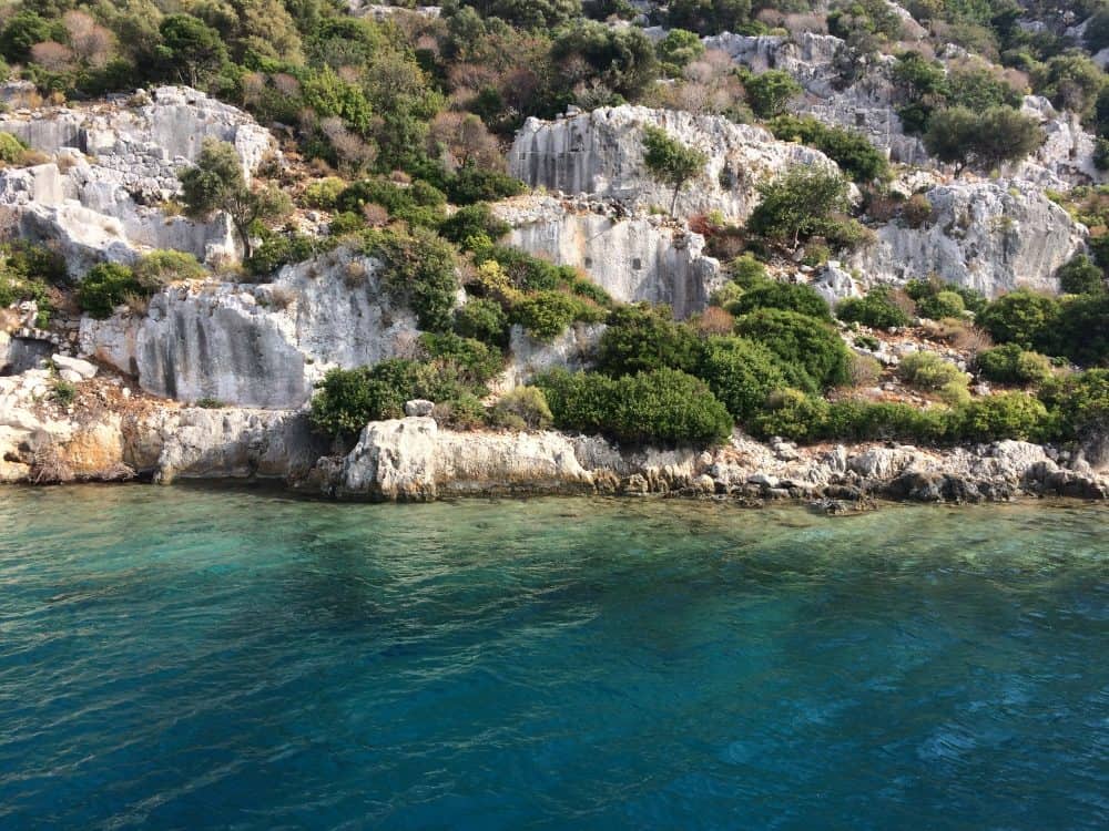 Underwater ruins