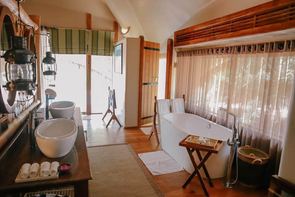 Our bathroom at Chena Huts