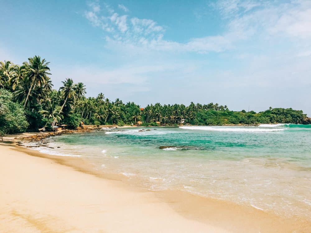 picture perfect beach in Hiriketiya