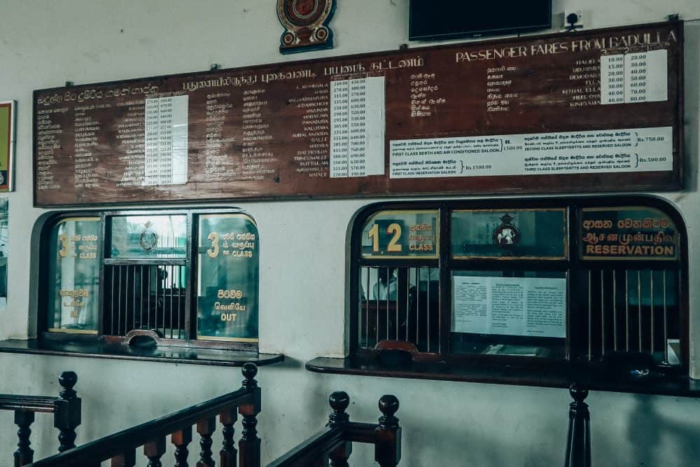 The train station at Badulla