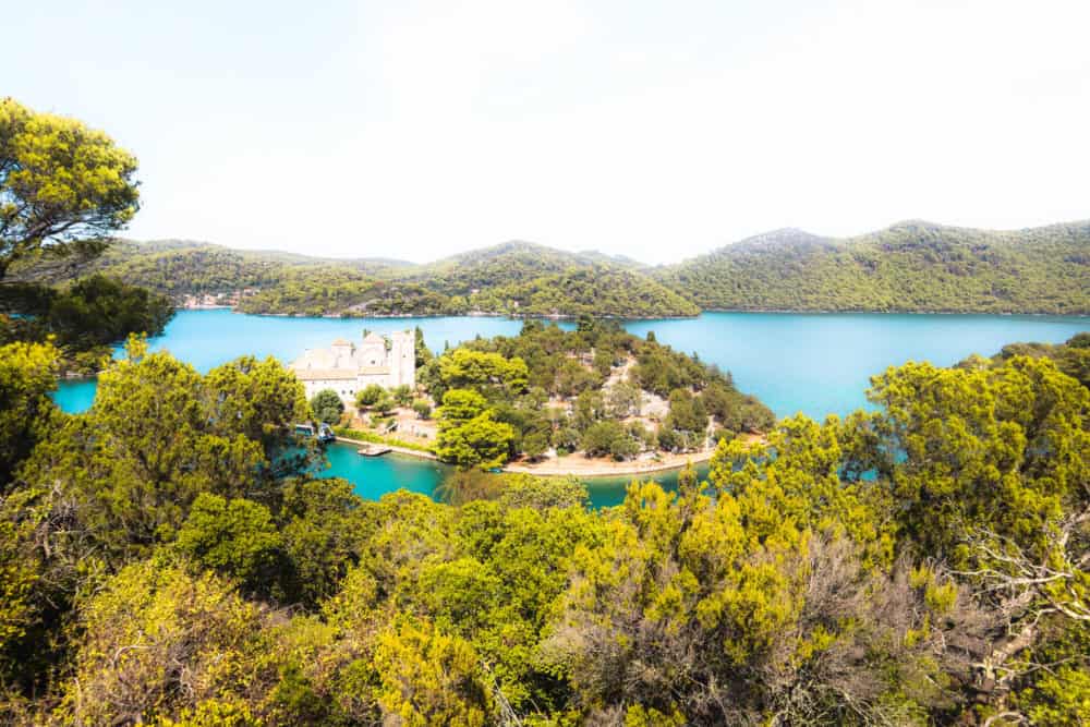 The tiny island at the heart of Mljet Island, near Dubrovnik