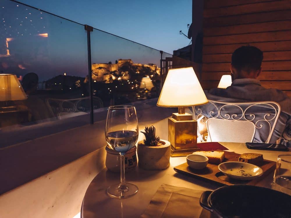 Restaurants sur les toits d'Athènes