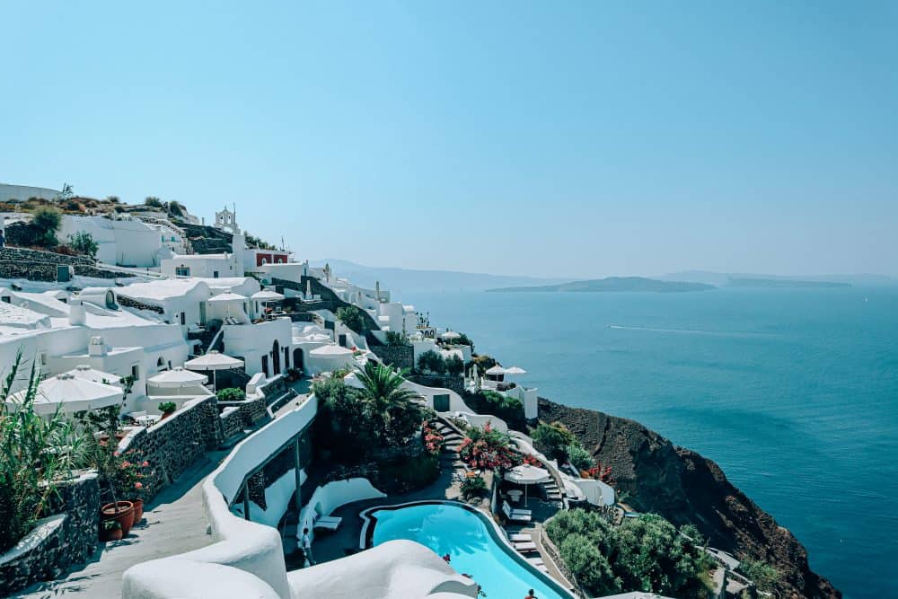 accommodation with a pool in Oia, Santorini