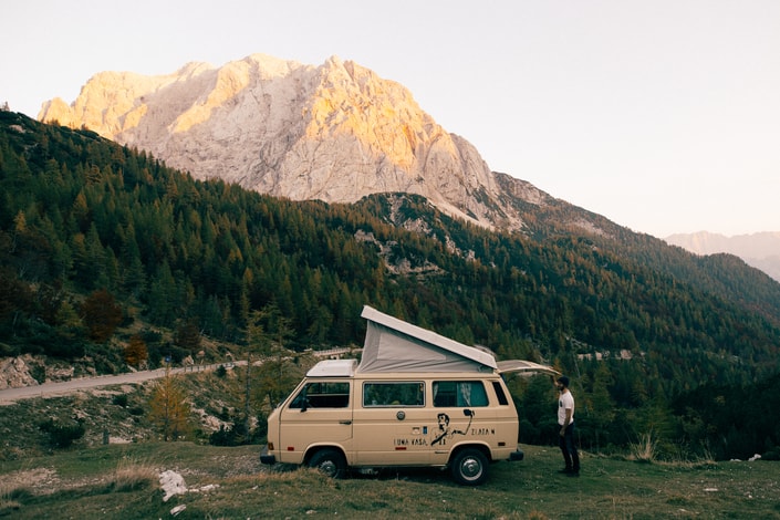 exploring Croatia and Slovenia in a retro campervan