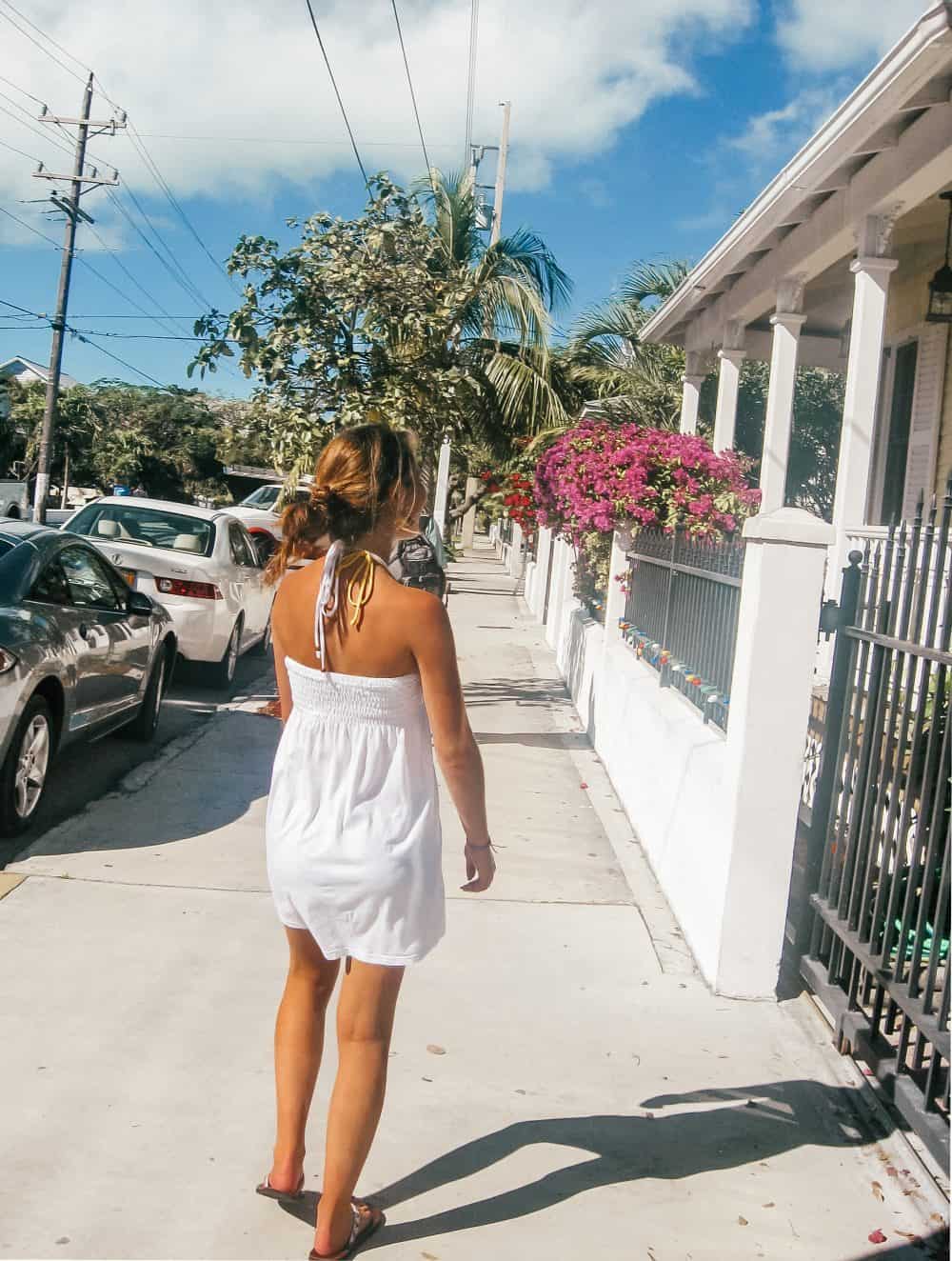 Walking around Key West in Florida