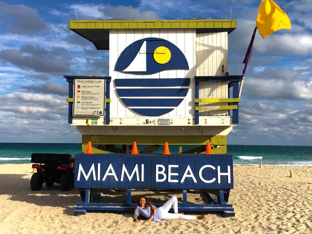 Miami lifeguard huts on South Beach