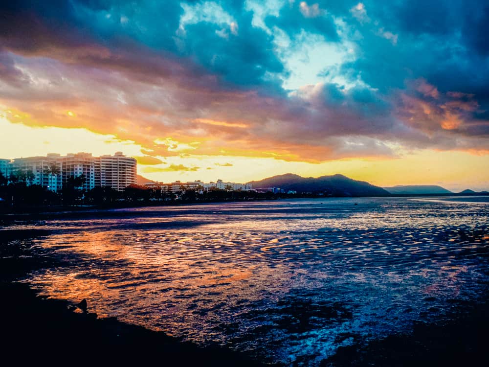 A stunning sunset over Cairns