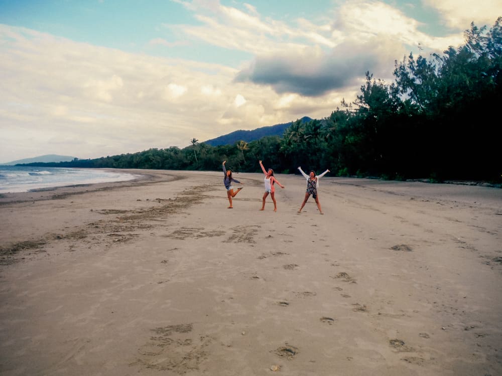 Beaches in Cape Tribulation on an Australia East Coast road trip itinerary