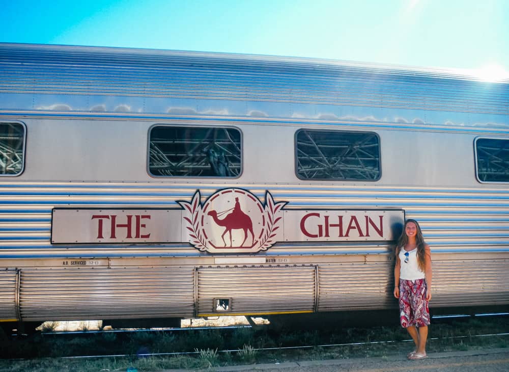 Ghan train from Darwin to Alice Springs