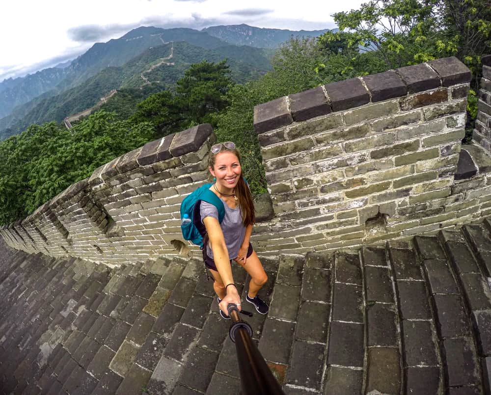 Visiting the Great Wall of China near Beijing