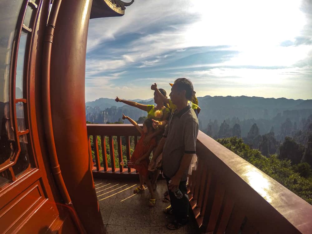 Chinese tourists in Zhangjiajie National Park