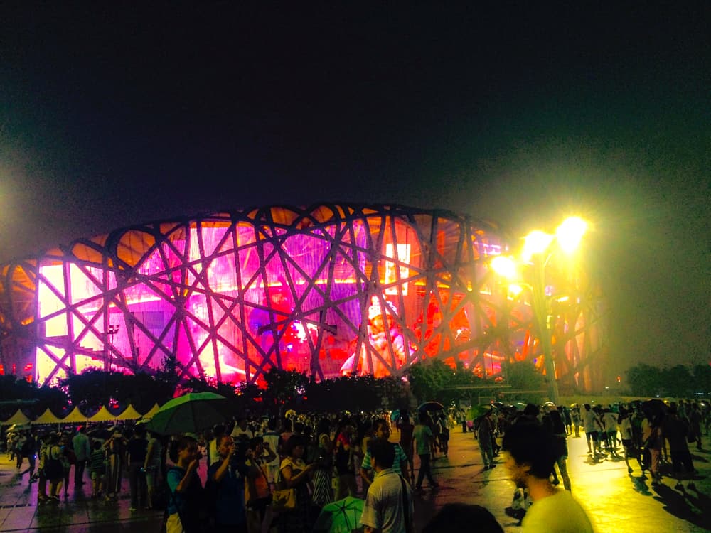 Visiting the Beijing Olympic Park in China