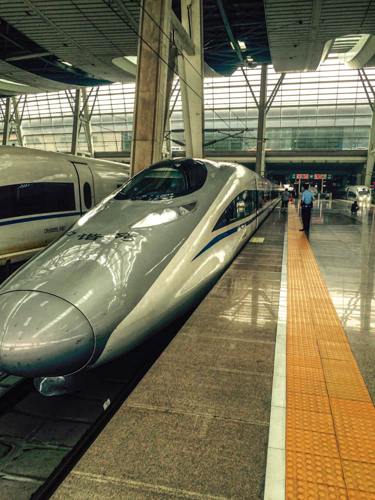 High speed train in China