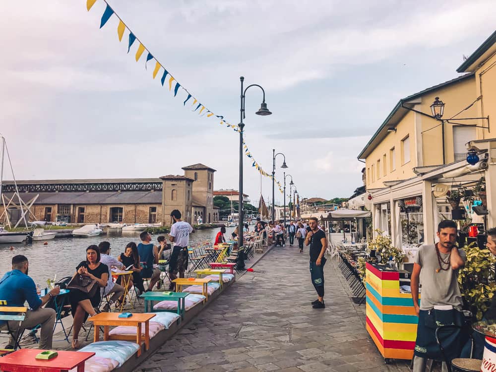 Aperitifs in Cervia port