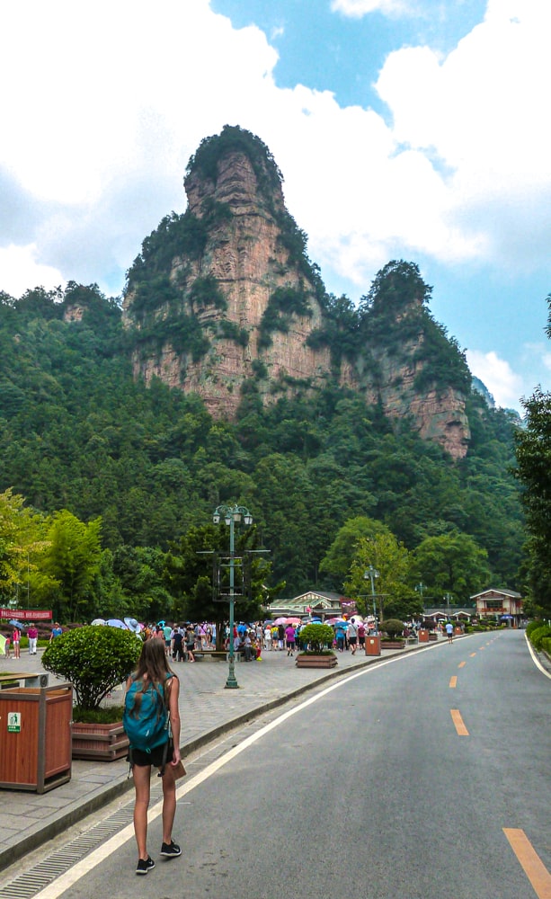 Some of the crowds at Zhangjiajie National Park