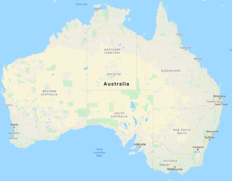 Map of Australia