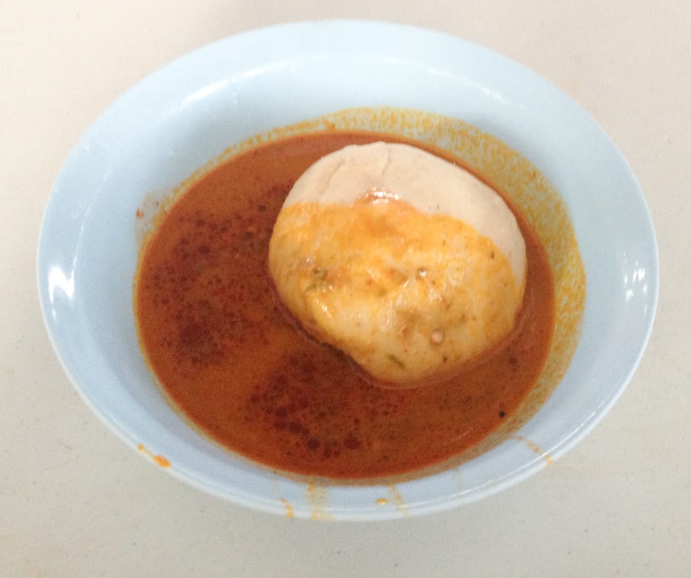 Fufu and groundnut soup