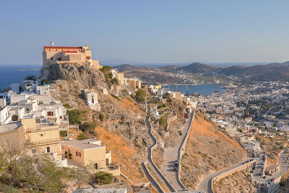 Ana Syros, a Venetian settlement in Syros
