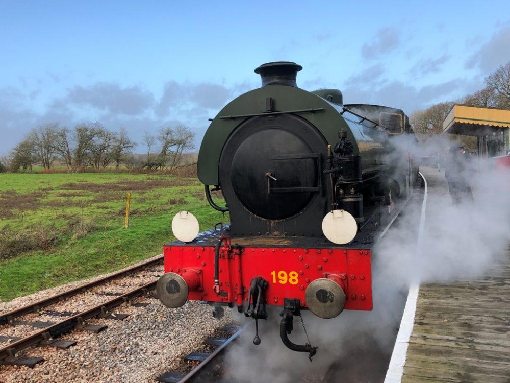 The steam railway on the Isle of Wight