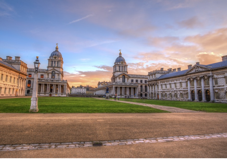 Sunset over the Royal Naval College