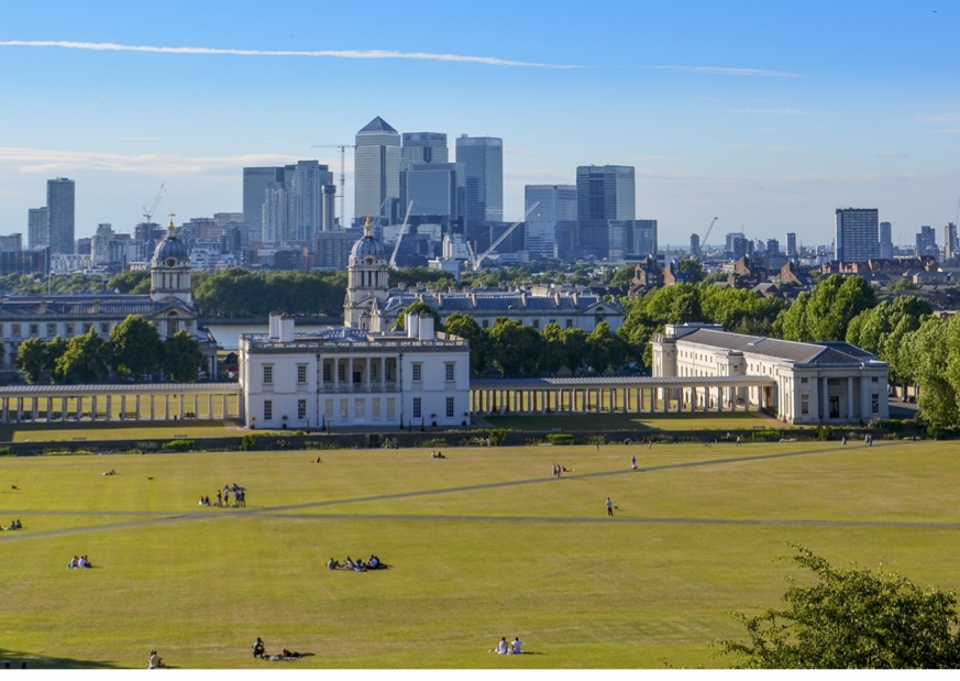 Stunning views from the top of Greenwich Park