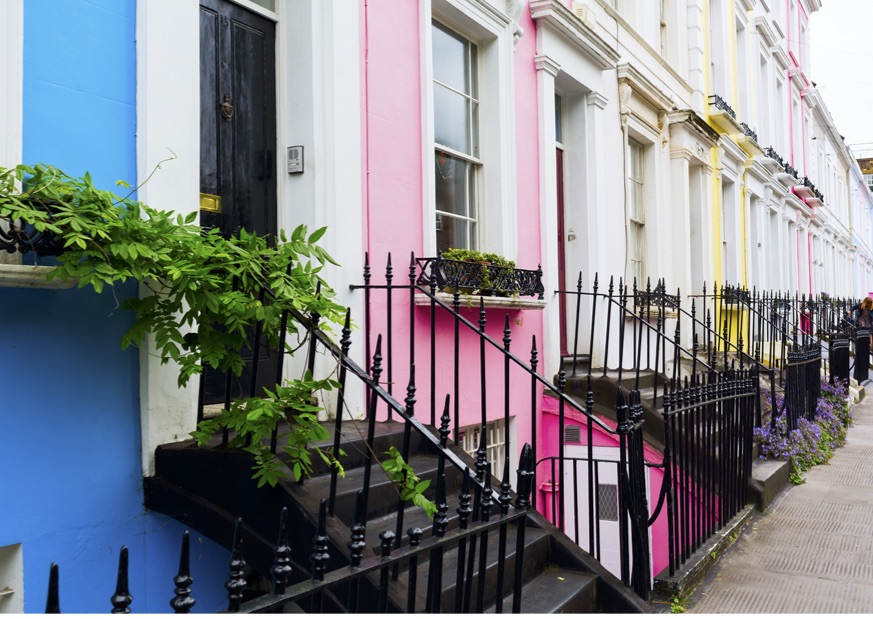 The colourful streets of Notting Hill