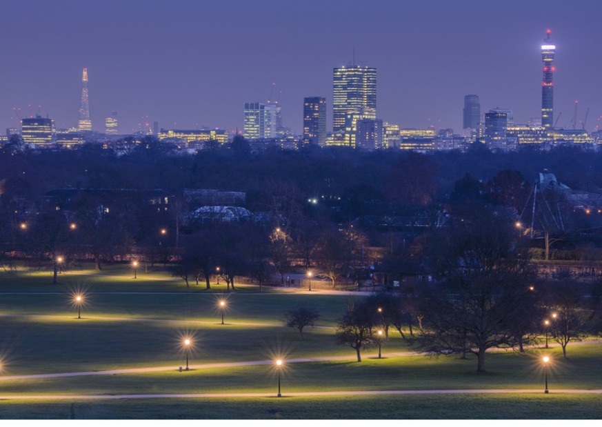 The incredible nighttime view from Primrose Hill