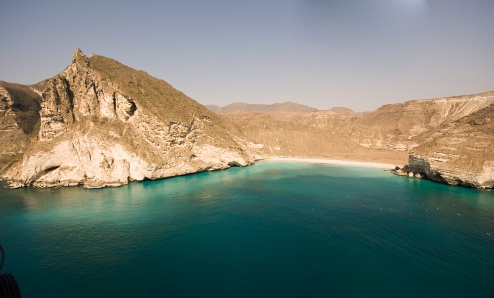The beautiful and empty Salalah Beach, Oman