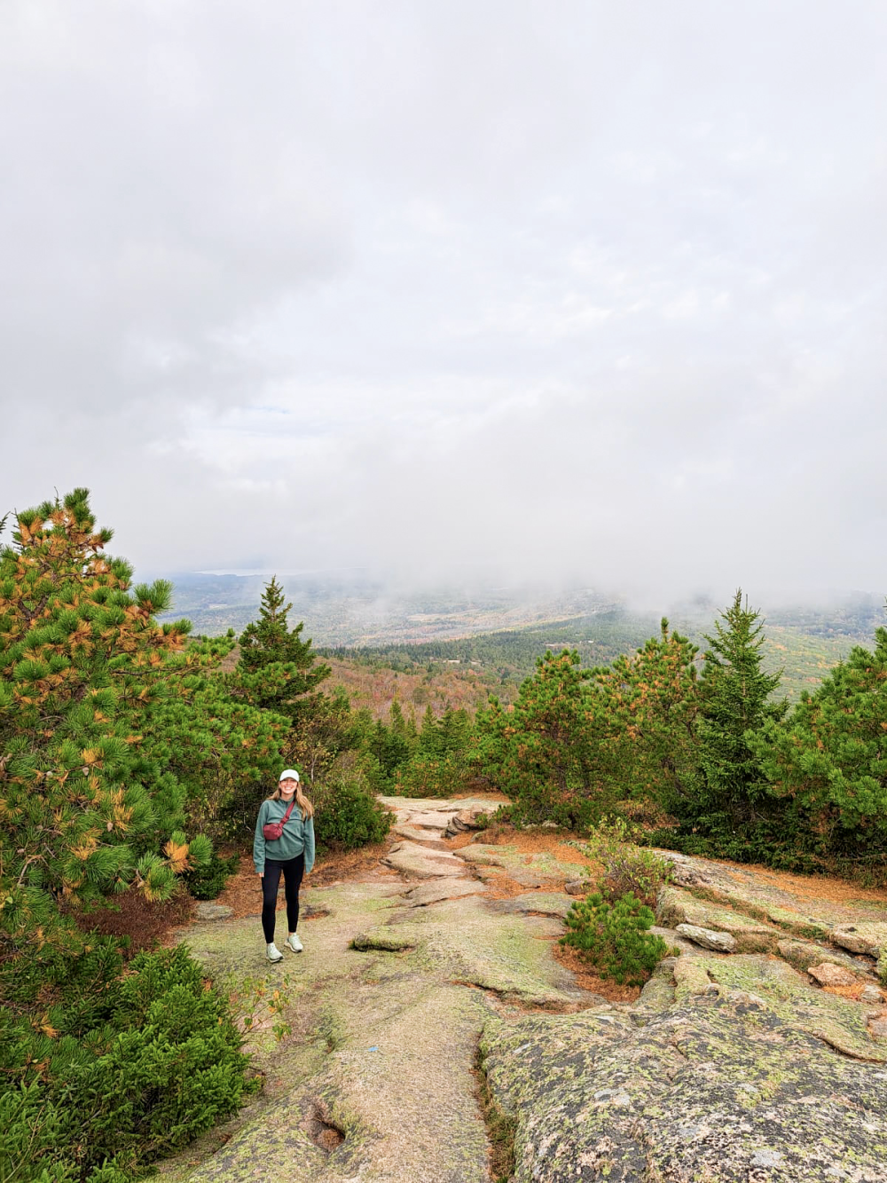 Taking in the views in Acadia National Park, Bar Harbour, Maine