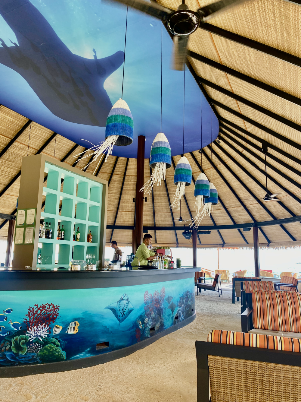 The incredible 'barception' at Dhawa Ihuru