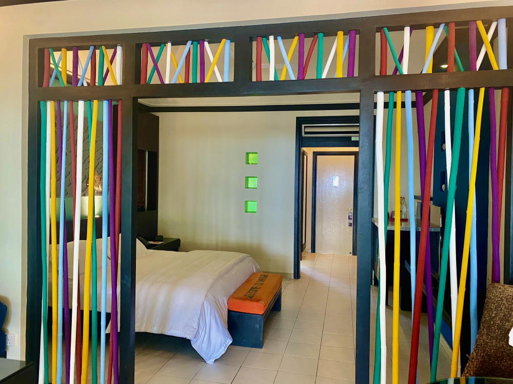 My colourful beachfront villa at Dhawa Ihuru