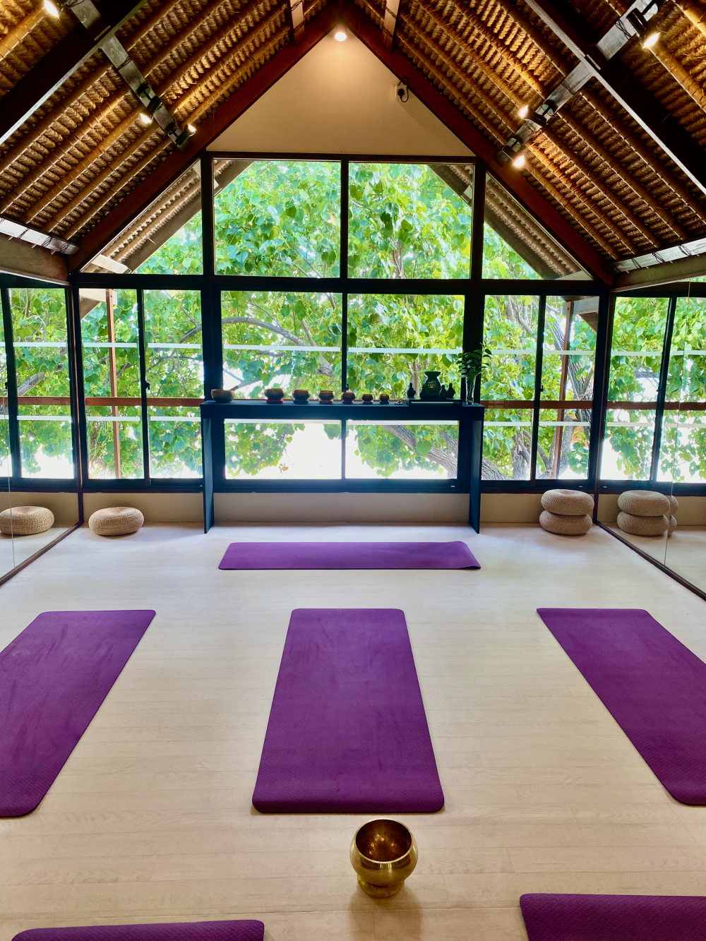 Yoga studio at Banyan Tree Vabbinfaru