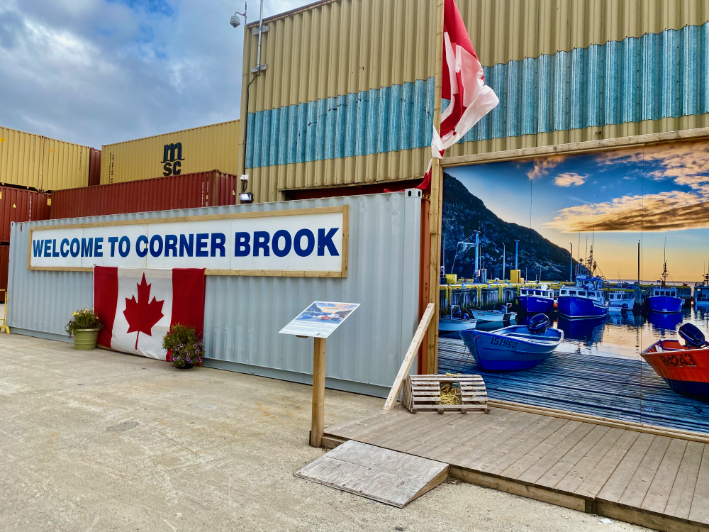 Corner Brook welcome sign in Newfoundland