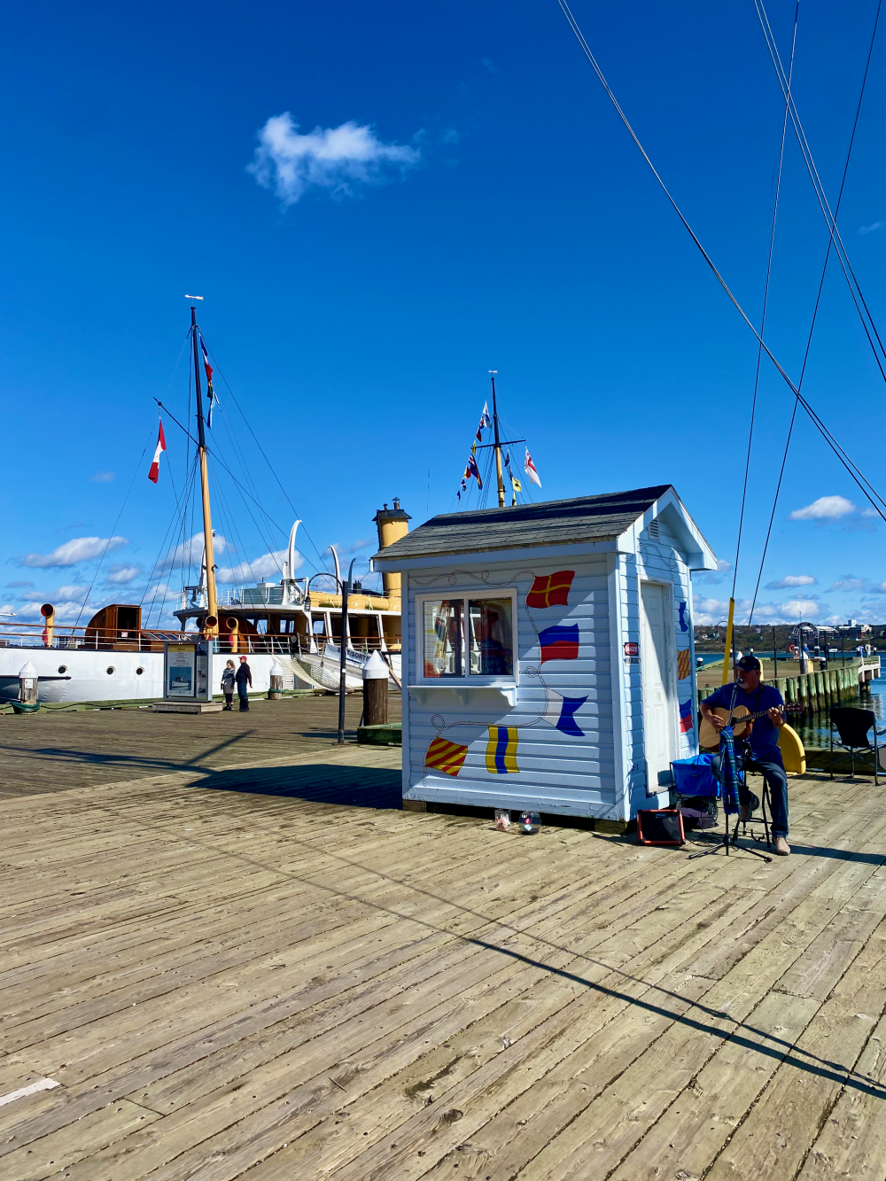 Live music on the waterfront in Halifax, Nova Scotia